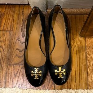 8.5 Tory Burch Black Block Heels- never been worn!